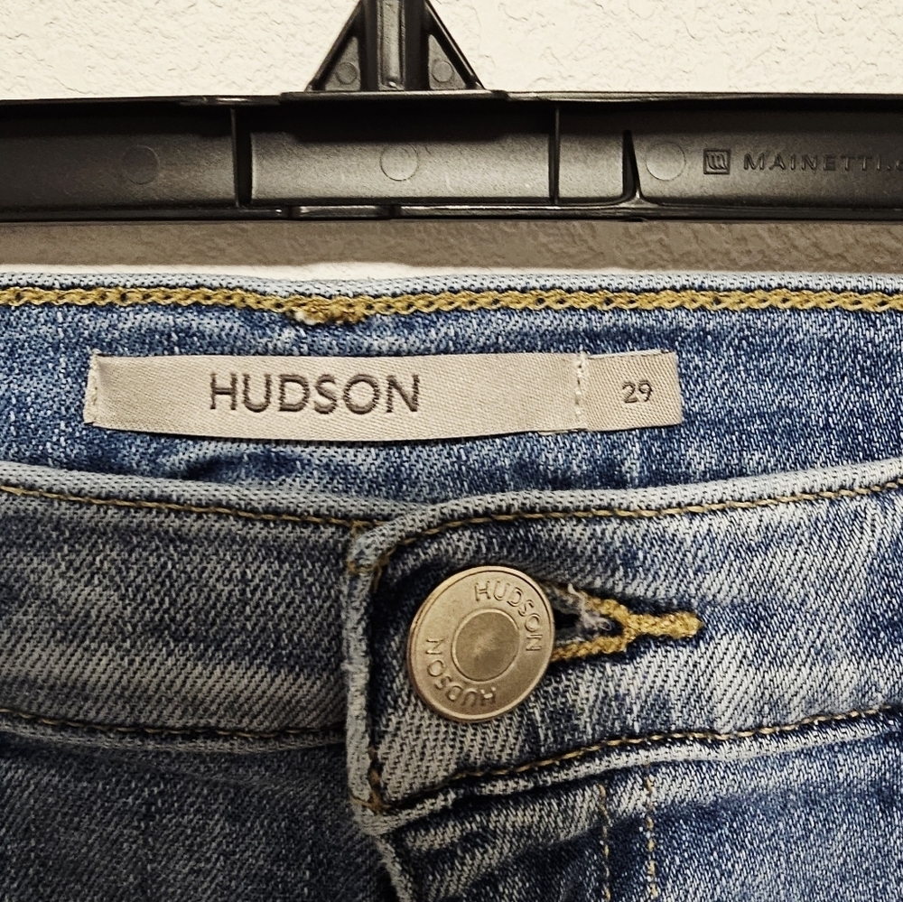 Hudson Remi Sunlight Raw Hem Ankle Women's Light Blue Jeans Size 29 - Picture 2 of 8